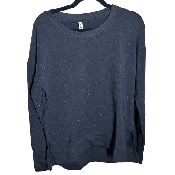 NEW Athleta Balance Pullover Navy Blue Multi Nap Size Small Tall Athleisure - Picture 2 of 11